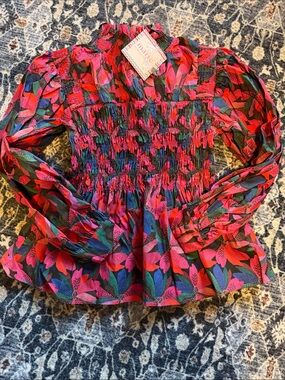 Marie by Victoria Dunn Smocked Top